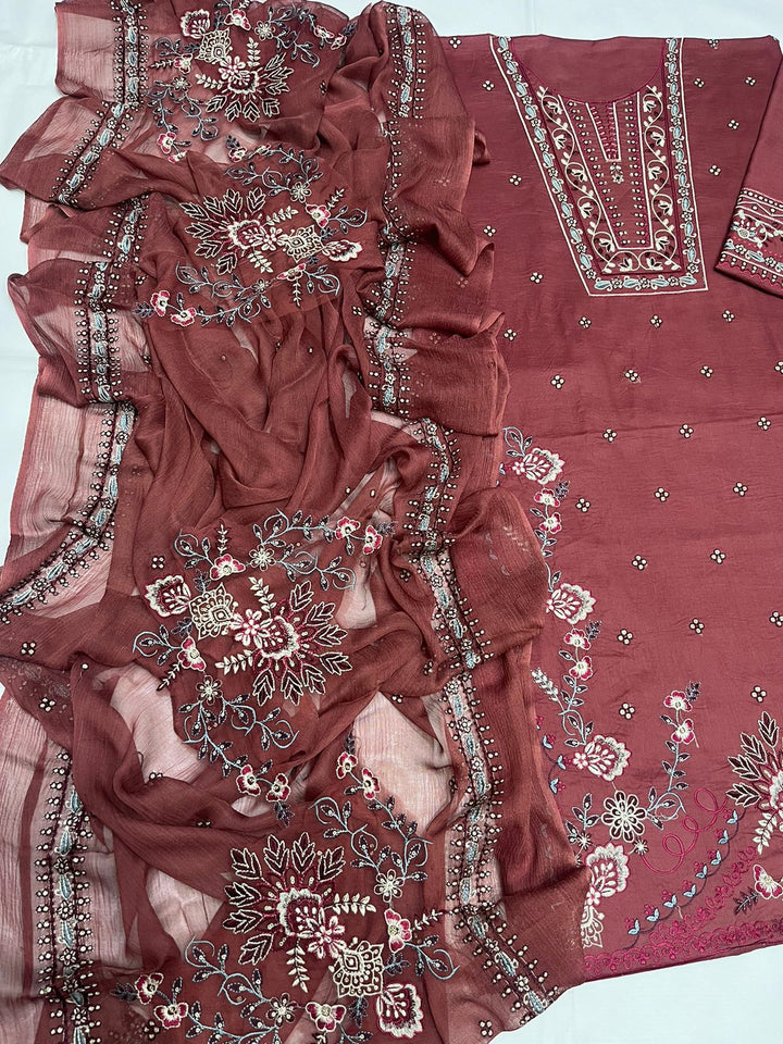 Luxury Embroidered 3 Piece