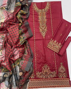 Luxury Embroidered 3-Piece