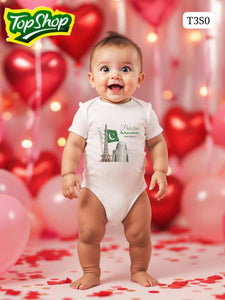 Azadi Romper I Jashn-e-Azadi Baby Romper I Azadi Miniwear I Mera Pakistan Romper