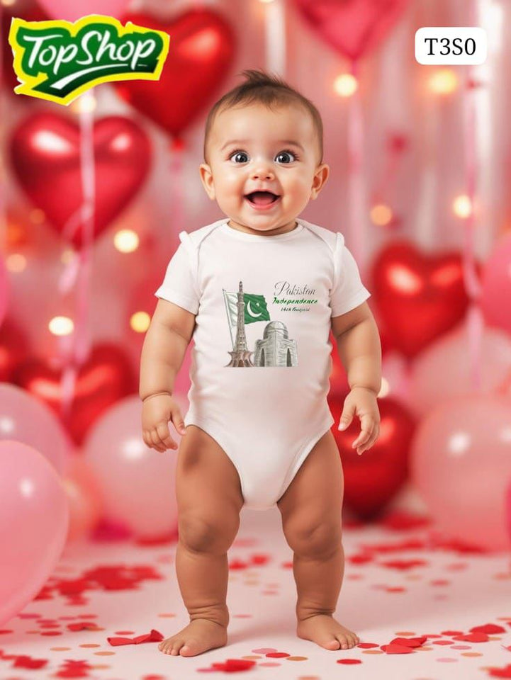 Azadi Romper I Jashn-e-Azadi Baby Romper I Azadi Miniwear I Mera Pakistan Romper