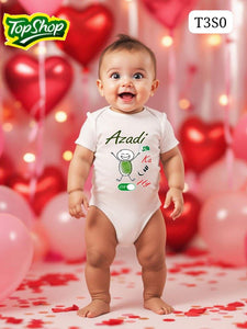 Azadi Romper I Jashn-e-Azadi Baby Romper I Azadi Miniwear I Mera Pakistan Romper