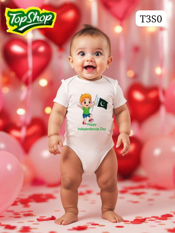 Azadi Romper I Jashn-e-Azadi Baby Romper I Azadi Miniwear I Mera Pakistan Romper